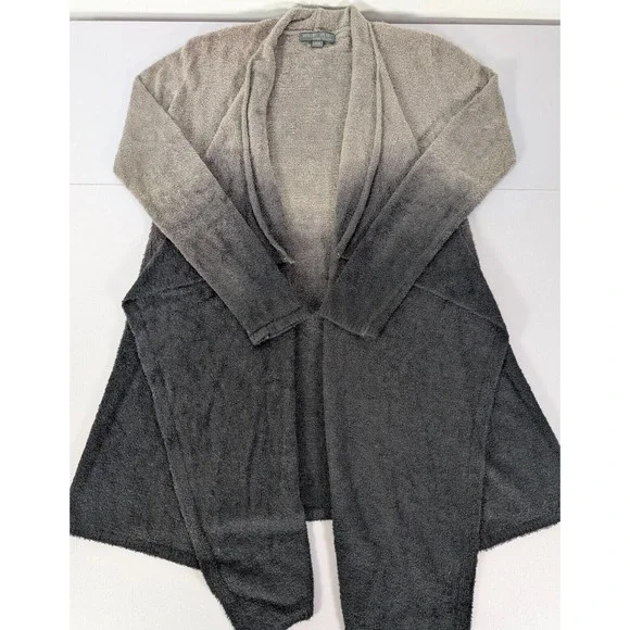 Barefoot Dreams Sweater Women Small Medium Cozy Chic Lite Cardigan Purple Ombre - Picture 8 of 10